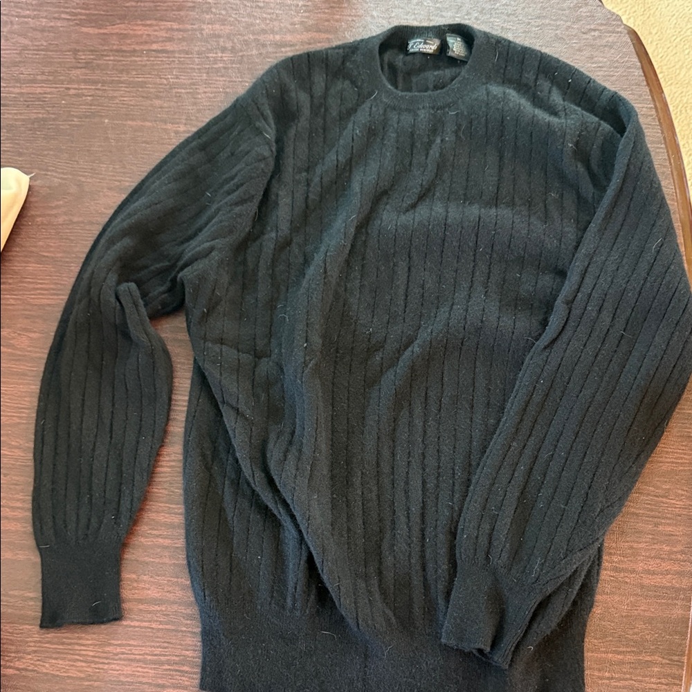 Classic Black Crewneck Sweater